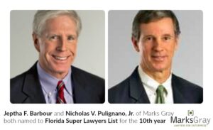 Barbour and Pulignano 10th year on Super Lawyer List